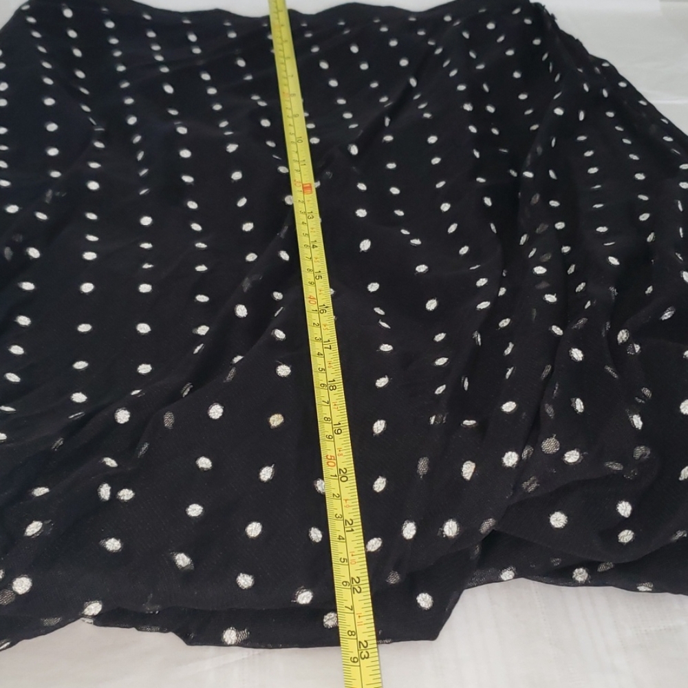 St.John NEW Balloon Skirt Mesh Top Women's BLACK & WHITE NWT - Picture 9 of 15